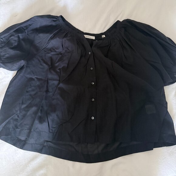 Doen June Top in Black - Picture 1 of 3
